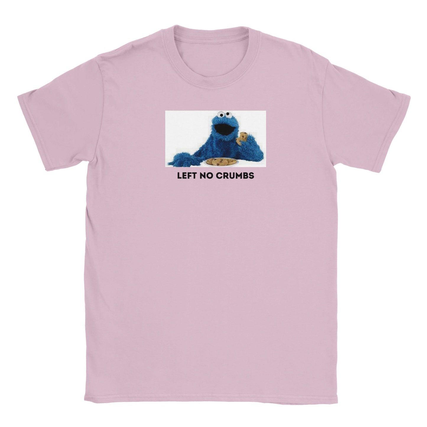 Cookie Monster Left no Crumbs Classic Kids Crewneck T-shirt