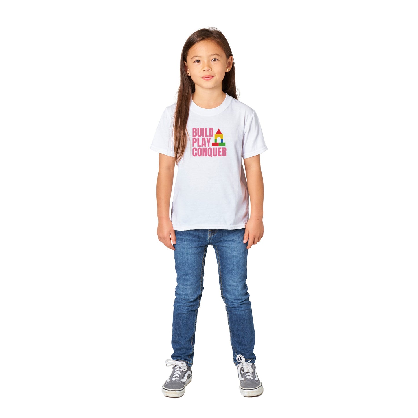 Kids Build Play Conquer Classic T-shirt