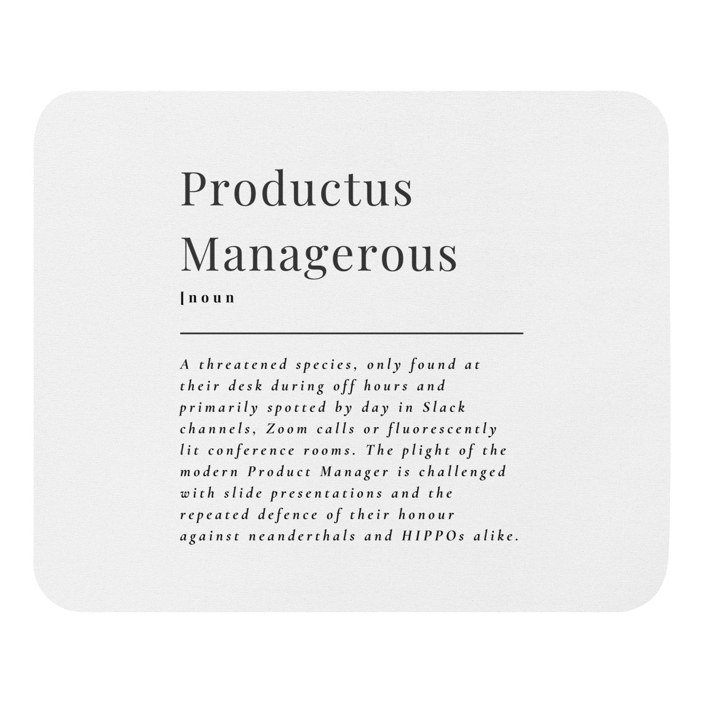 Productus Managerous Mouse pad